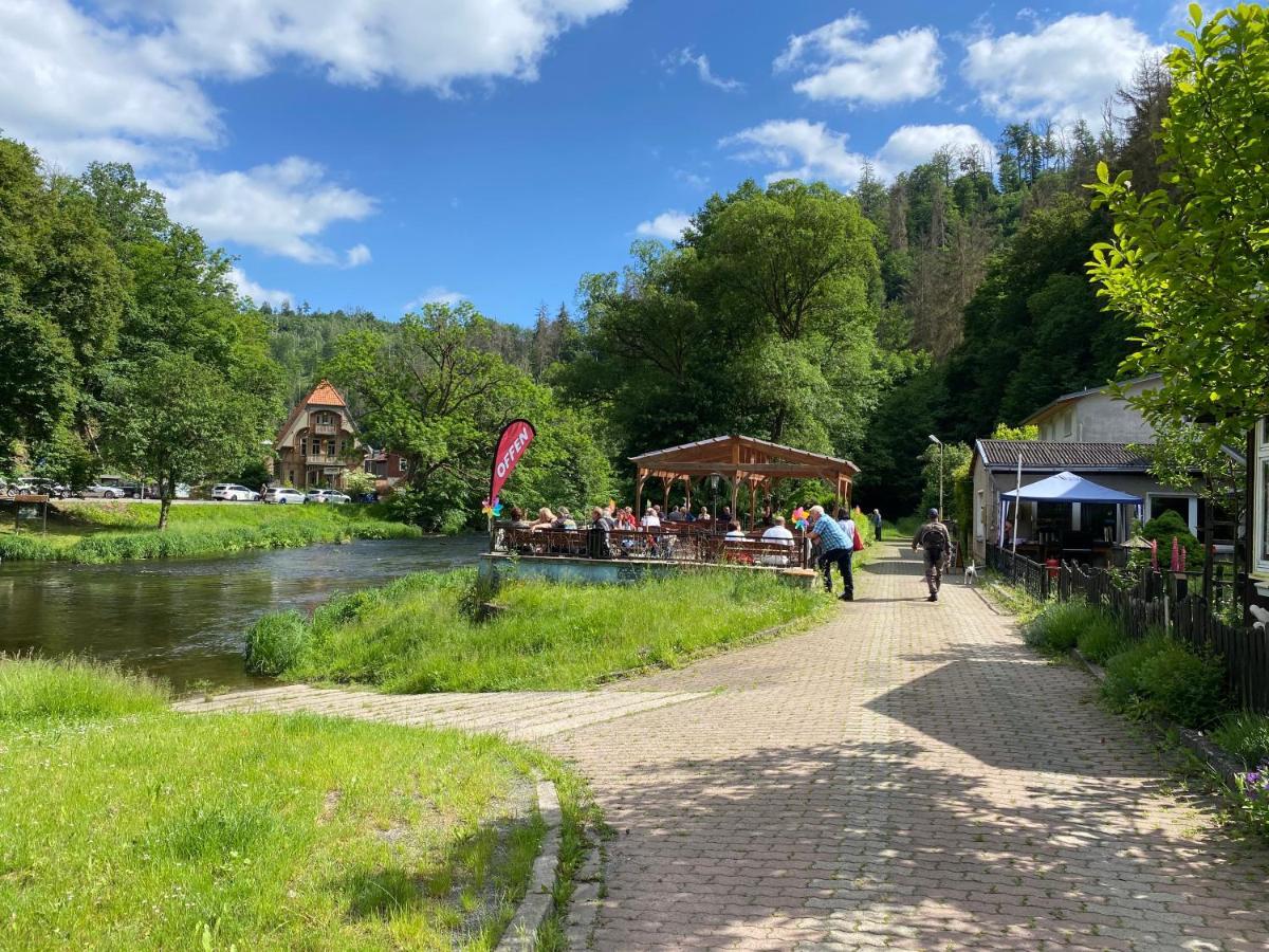 Pension Sternschnuppe, Treseburg Harz, Unmittelbar Am Wasser Тале Екстер'єр фото